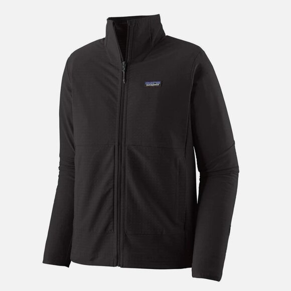 NEW Patagonia Men's R1 Polartec Power Grid Techface Jacket Size L Black - Picture 2 of 13